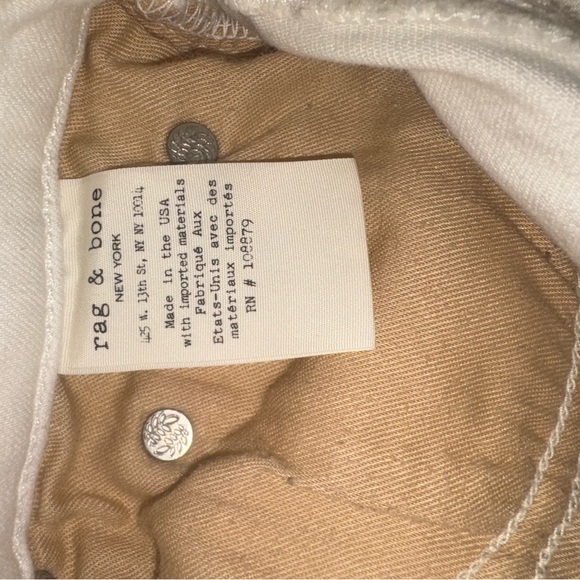Rag and bone size 26 white skinny Capri - Picture 4 of 6
